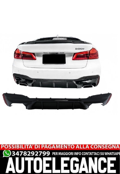 Rear Bumper Diffuser Suitable for BMW 5 Series G30 G31 Limousine Touring ( 