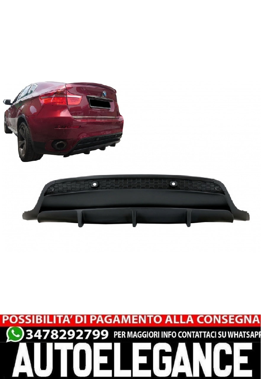 Paraurti posteriore Mantovana Diffusore aria adatto per BMW X6 E71 (2006-2014) M