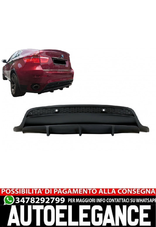 Paraurti posteriore Mantovana Diffusore aria adatto per BMW X6 E71 (2006-2014) M