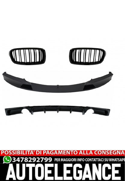 splitter diffusore e griglia adatto per BMW Serie 3 F30 F31 (2011-2019) M Perfo