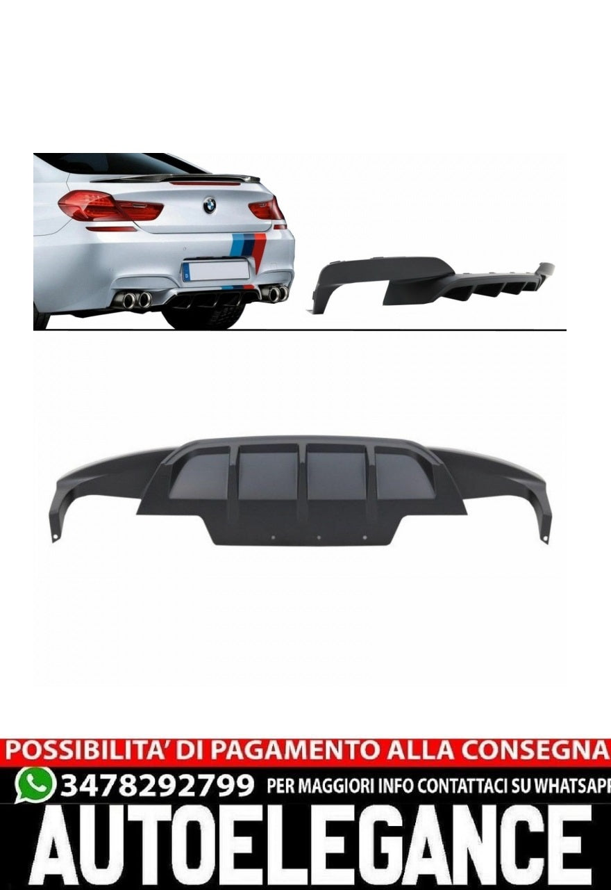 Paraurti posteriore Diffusore d'aria adatto per BMW Serie 6 F12 F13 F06 Converti