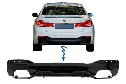 Rear Bumper Diffuser Suitable for BMW 5 Series G30 G31 Limousine Touring ( 