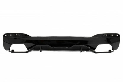 Paraurti posteriore Diffusore adatto per BMW Serie 5 G30 G31 Limousine Touring (dal 2017 in poi) M Performance Design Piano Black
