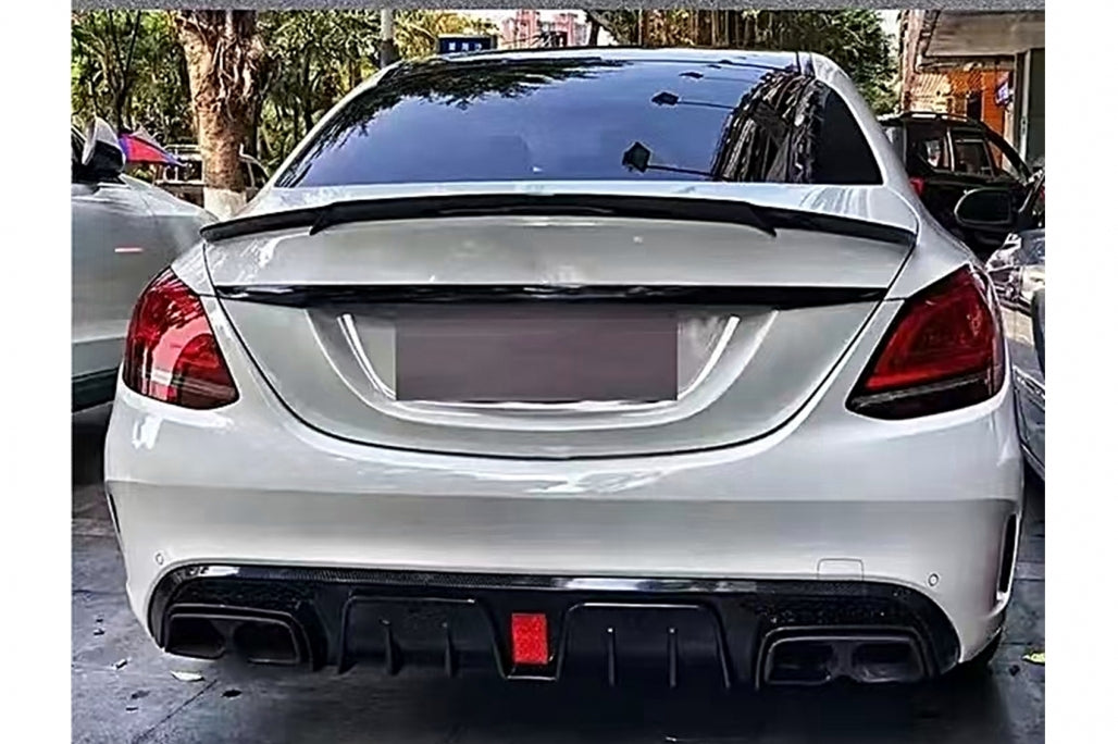 💥Diffusore paraurti posteriore adatto per Mercedes Classe C W205 S205 14-20💥