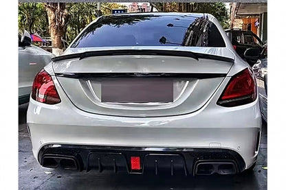 💥Diffusore paraurti posteriore adatto per Mercedes Classe C W205 S205 14-20💥