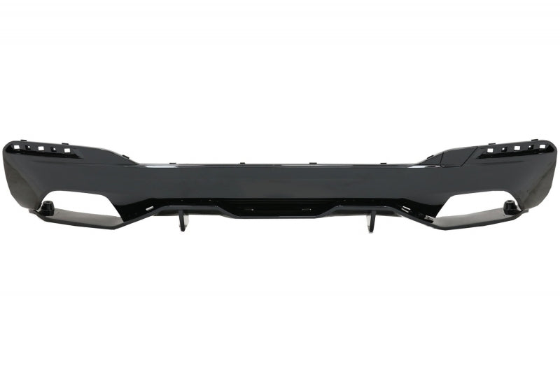 Diffusore con terminali di scarico nero e spoiler adatto per BMW Serie 5 g30