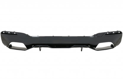 Diffusore con terminali di scarico nero e spoiler adatto per BMW Serie 5 g30