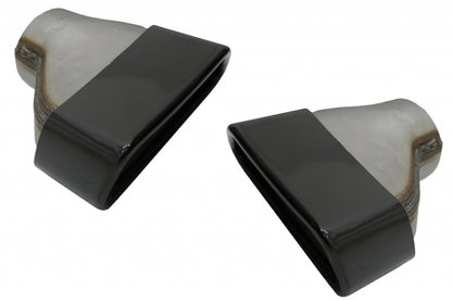 Diffusore con terminali di scarico nero e spoiler adatto per BMW Serie 5 g30