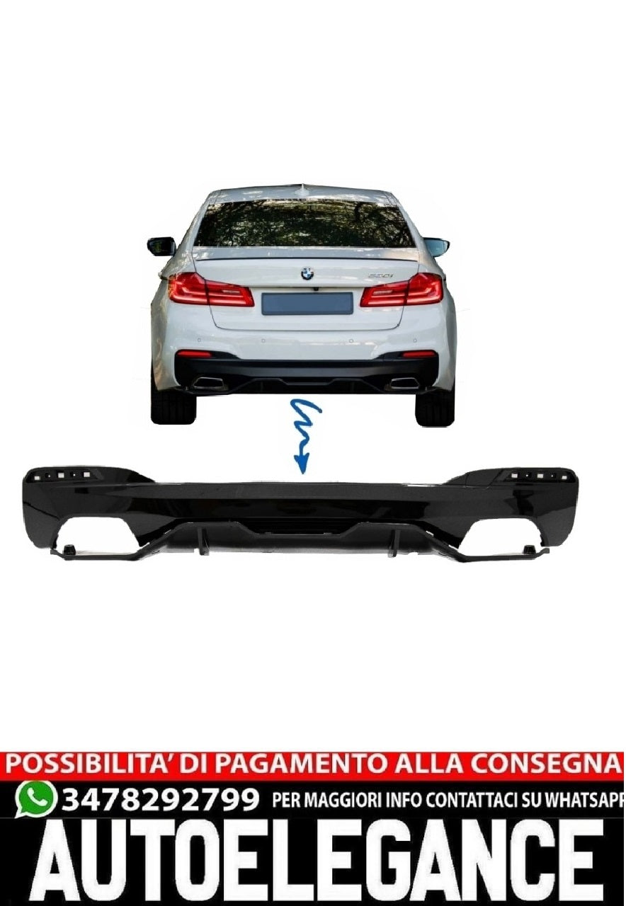Rear Bumper Diffuser Suitable for BMW 5 Series G30 G31 Limousine Touring ( 