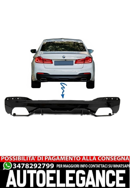 Paraurti posteriore Diffusore adatto per BMW Serie 5 G30 G31 Limousine Touring (