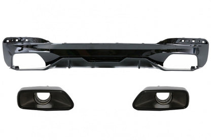 Rear bumper with exhaust tips suitable for BMW 5 Series G30 g38 