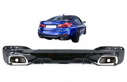 Rear bumper with exhaust tips suitable for BMW 5 Series G30 g38 