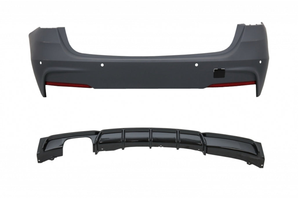 Paraurti Posteriore M Design Spoiler Sinistra Doppia Uscita adatto per BMW f30