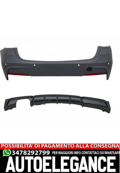 Paraurti Posteriore M Design Spoiler Sinistra Doppia Uscita adatto per BMW f30