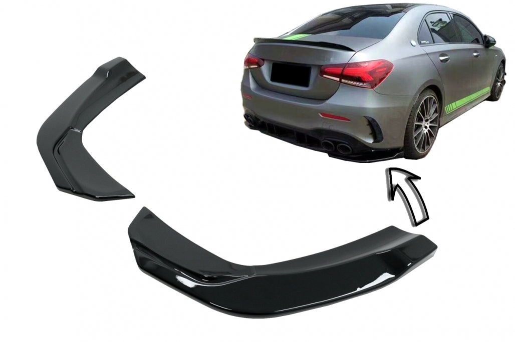 🌟REAR SPLITTER Fins suitable for Mercedes A-Class V177 A35 Sedan 2018+