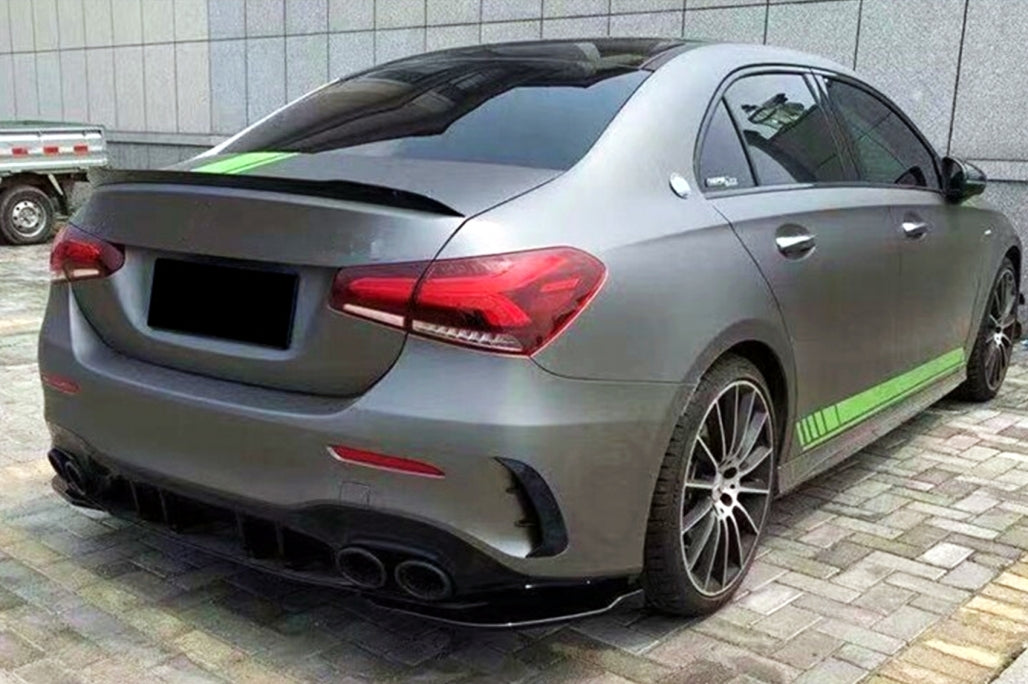 🌟REAR SPLITTER Fins suitable for Mercedes A-Class V177 A35 Sedan 2018+
