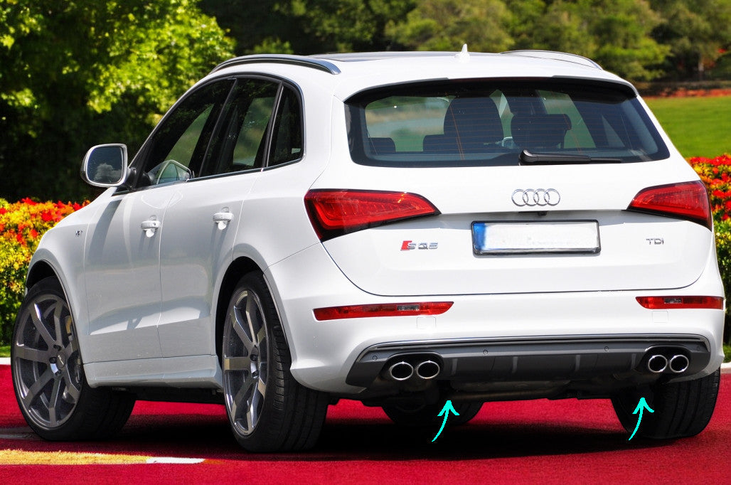 ⭐Spoiler paraurti posteriore diffusore doppia uscita adatto per Audi Q5 8R Face⭐