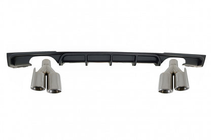diffusore posteriore con terminali di scarico adatto per BMW Serie 3 F30 F31 (20