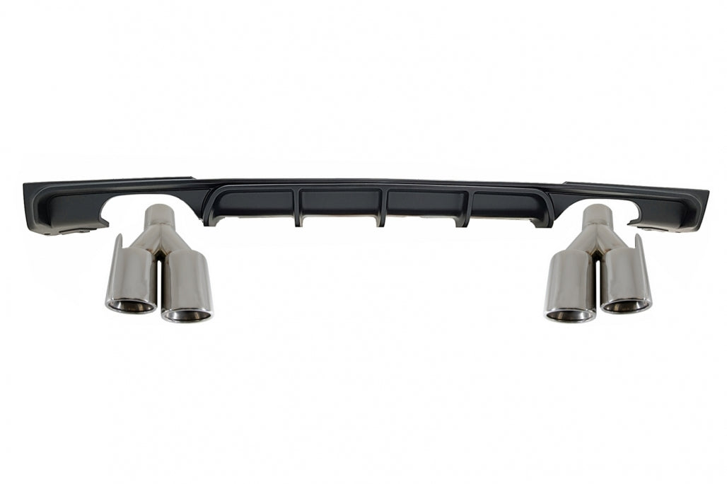diffusore posteriore con terminali di scarico adatto per BMW Serie 3 F30 F31 (20