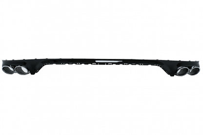Rear Bumper Spoiler Valance Diffuser Double Outlet Suitable for Audi Q8 S-Line 2018