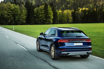 Spoiler posteriore Mantovana Diffusore Doppia Uscita adatto per Audi Q8 (2018-)