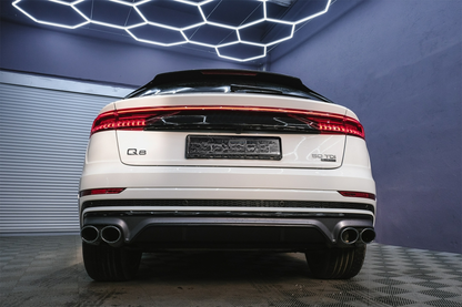 Spoiler posteriore Mantovana Diffusore Doppia Uscita adatto per Audi Q8 (2018-)