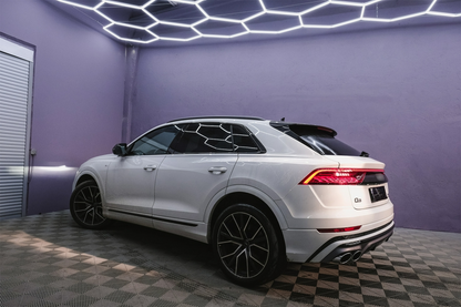 Spoiler posteriore Mantovana Diffusore Doppia Uscita adatto per Audi Q8 (2018-)