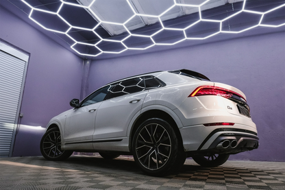 Spoiler posteriore Mantovana Diffusore Doppia Uscita adatto per Audi Q8 (2018-)