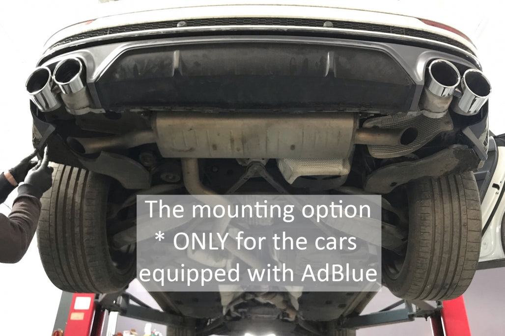 Spoiler posteriore Mantovana Diffusore Doppia Uscita adatto per Audi Q8 (2018-)