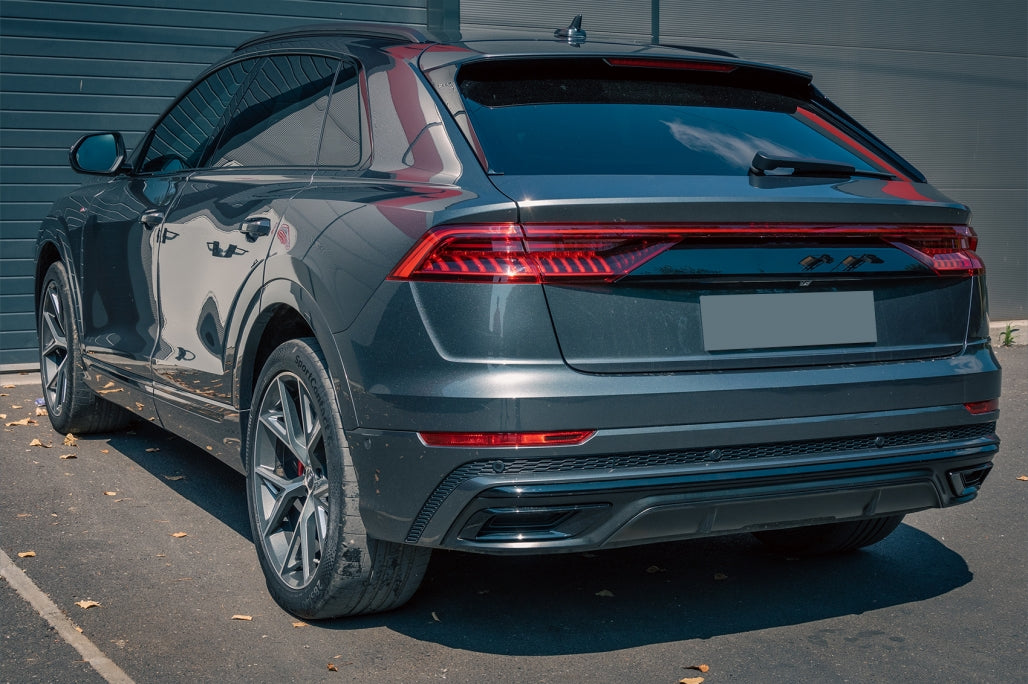 Spoiler posteriore Mantovana Diffusore Doppia Uscita adatto per Audi Q8 (2018-)