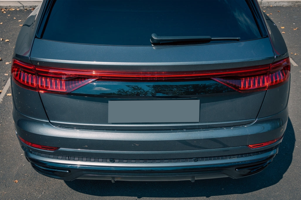 Spoiler posteriore Mantovana Diffusore Doppia Uscita adatto per Audi Q8 (2018-)