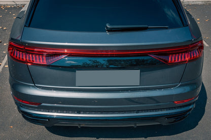 Spoiler posteriore Mantovana Diffusore Doppia Uscita adatto per Audi Q8 (2018-)
