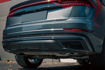 Spoiler posteriore Mantovana Diffusore Doppia Uscita adatto per Audi Q8 (2018-)