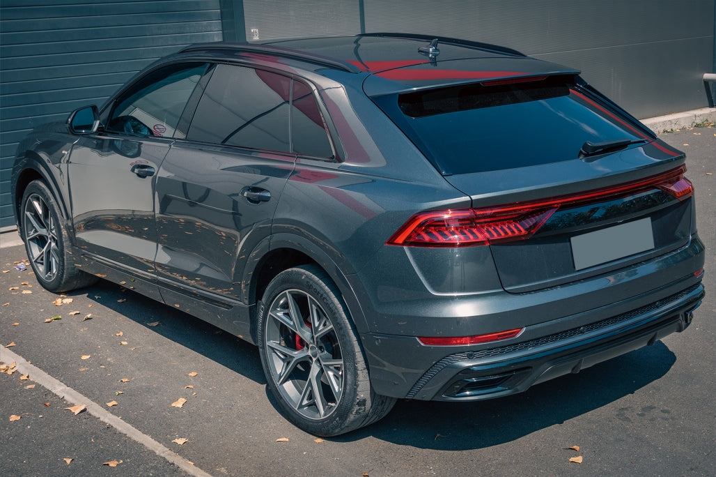 Spoiler posteriore Mantovana Diffusore Doppia Uscita adatto per Audi Q8 (2018-)