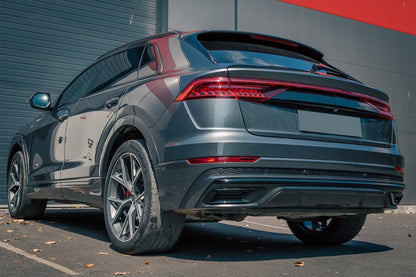 Spoiler posteriore Mantovana Diffusore Doppia Uscita adatto per Audi Q8 (2018-)