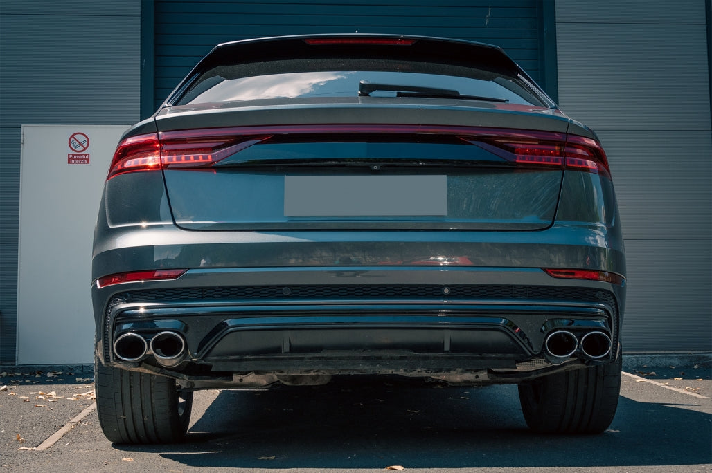 Spoiler posteriore Mantovana Diffusore Doppia Uscita adatto per Audi Q8 (2018-)