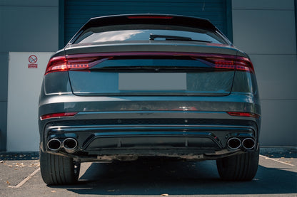 Spoiler posteriore Mantovana Diffusore Doppia Uscita adatto per Audi Q8 (2018-)