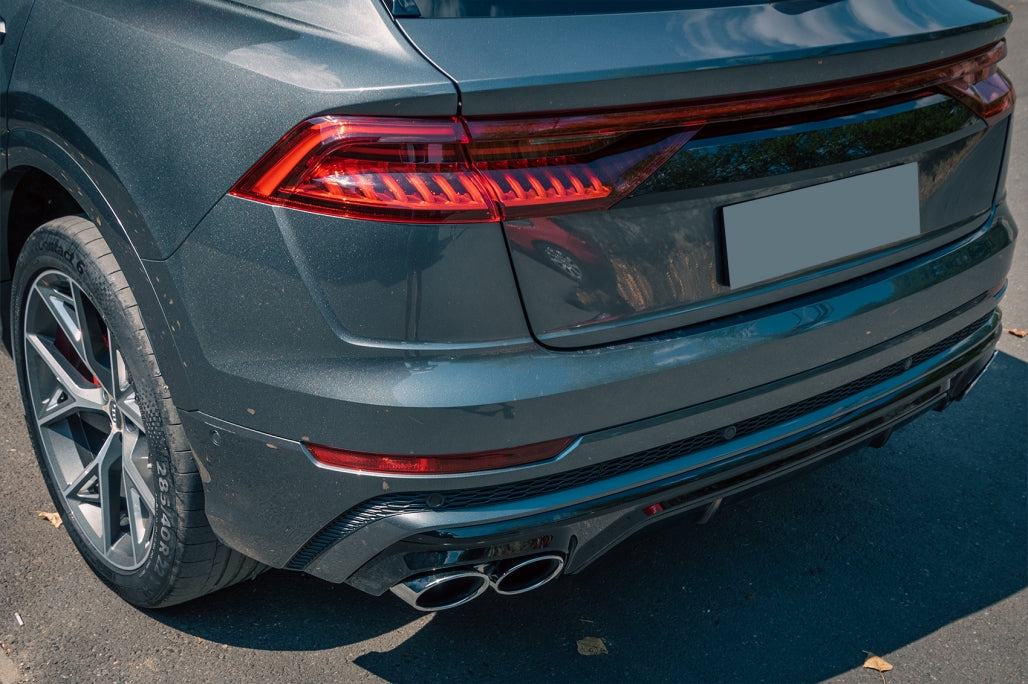 Spoiler posteriore Mantovana Diffusore Doppia Uscita adatto per Audi Q8 (2018-)