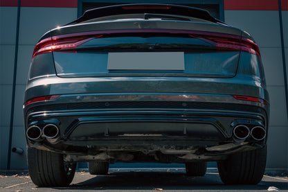 Spoiler posteriore Mantovana Diffusore Doppia Uscita adatto per Audi Q8 (2018-)