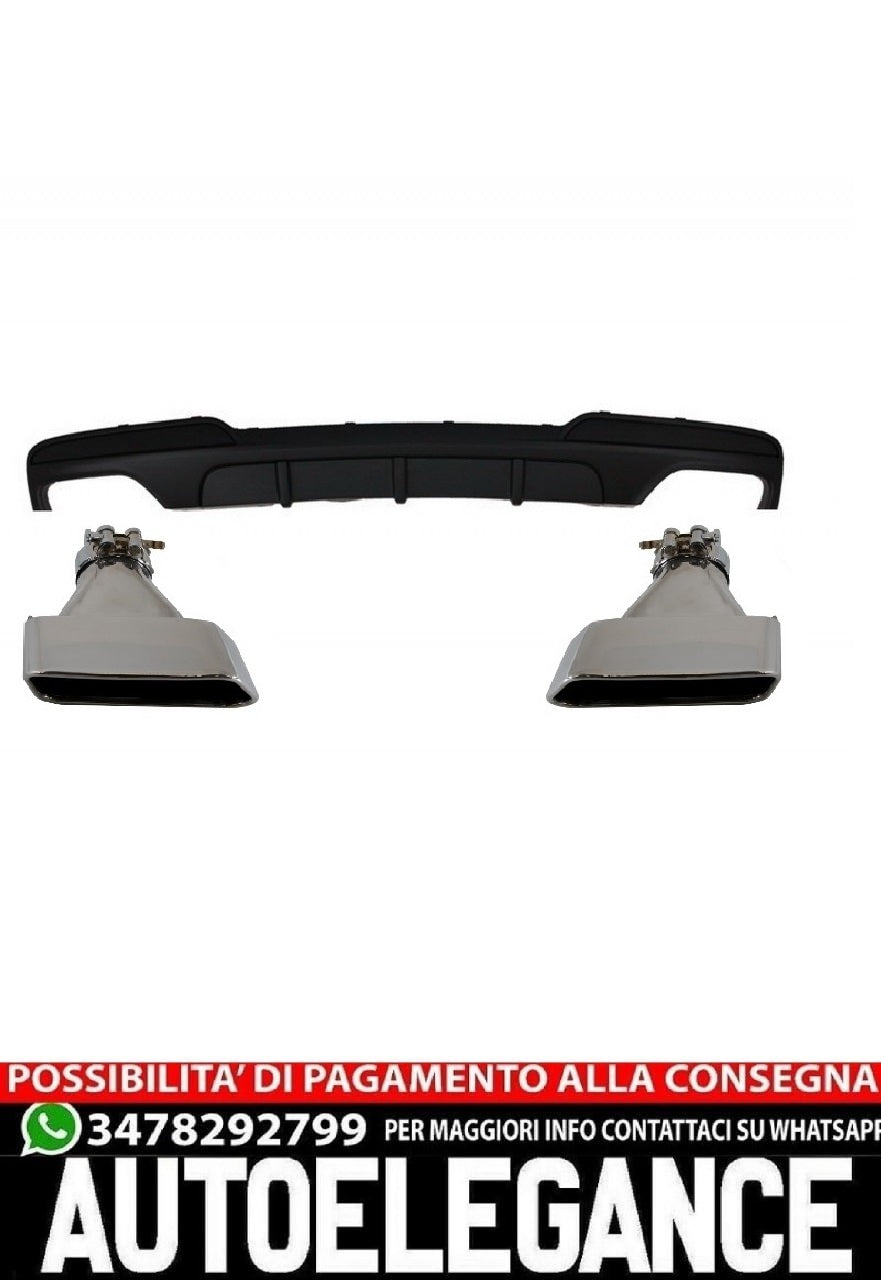 Rear diffuser with exhaust tips suitable for BMWF10 5 Series (2011-2 