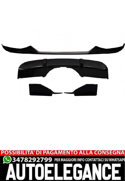 Body Kit Labbro Paraurti Anteriore e Diffusore d'Aria adatto per BMW X5 F15 (2014-2018) Pacchetto Aero M Technik Sport Piano Nero AUTOELEGANCERICAMBI