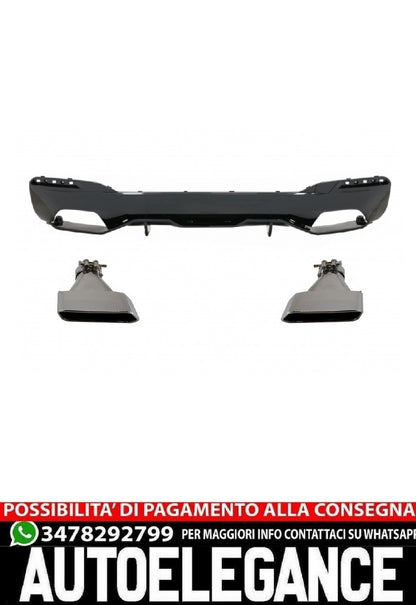 Rear Bumper Diffuser Suitable for BMW 5 Series G30 G31 Limousine Touring ( 