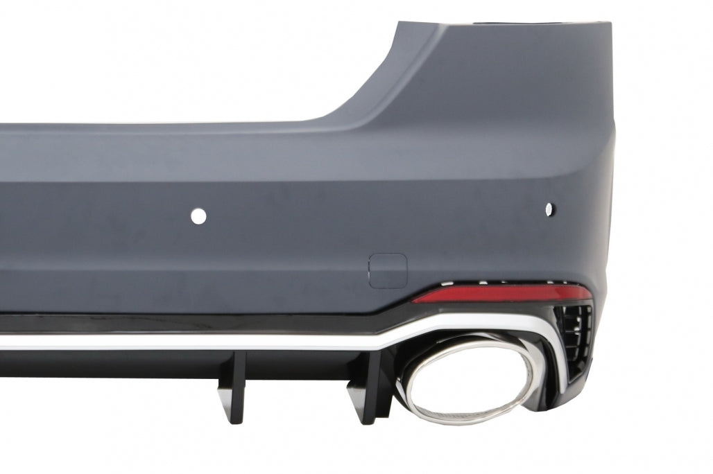 REAR BUMPER SUITABLE FOR AUDI A5 F5 2017+ RAW COMPLETE WITH DIFFUSER AND RS5 LOOK TIPPER