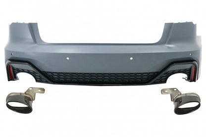 Paraurti posteriore adatto per Audi A6 C8 4K Sedan (dal 2018 in poi) RS Design