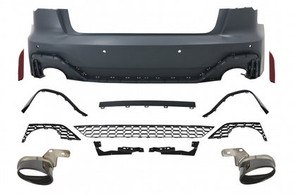 Paraurti posteriore adatto per Audi A6 C8 4K Sedan (dal 2018 in poi) RS Design