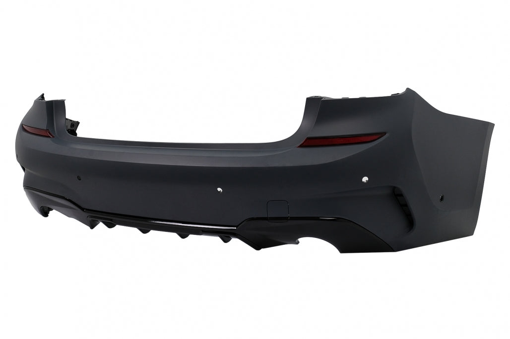 Rear Bumper Suitable for BMW 3 Series G20 Sedan (2018-2022) Diffuser Piano Black