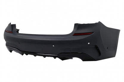 Rear Bumper Suitable for BMW 3 Series G20 Sedan (2018-2022) Diffuser Piano Black