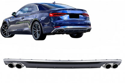 Paraurti posteriore Mantovana Diffusore adatto per Audi A5 F5 S-Line 2017-2019