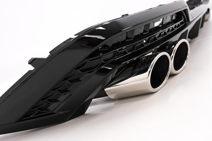 🔥DIFFUSORE ADATTO PER Audi A5 F5 Facelift S-Line (2020-up) Piano Black🔥