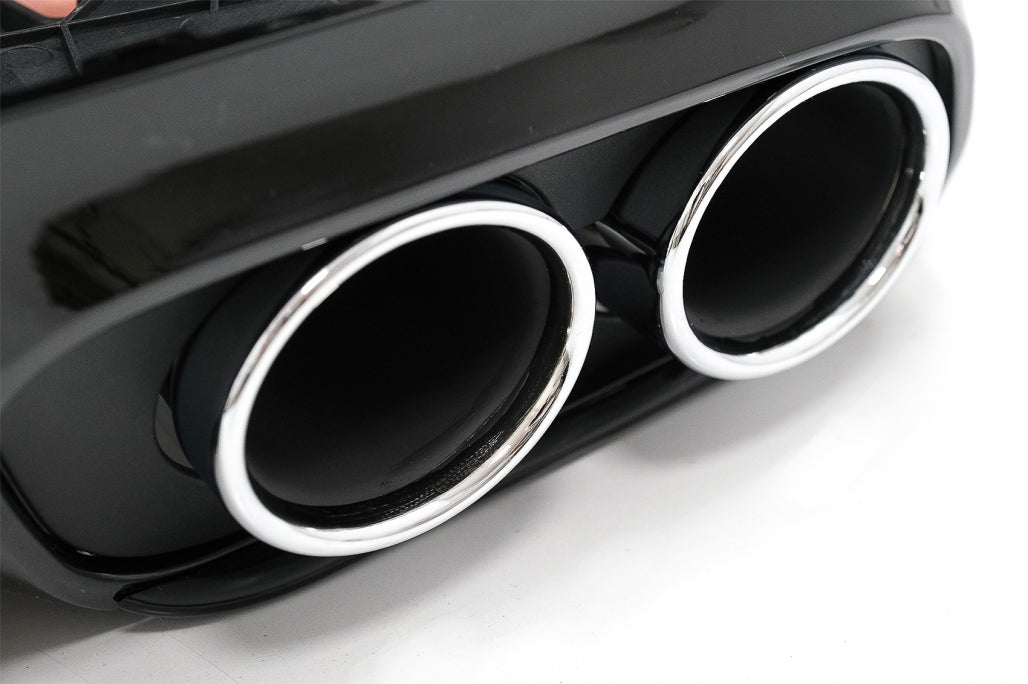 Rear Bumper+Diffuser Fit For Mercedes C-Class C205 A205 2014-2019 